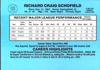 Dick Schofield  baseball card collectible - Main Image 2