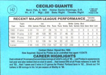 Cecilio Guante  baseball card collectible - Main Image 2