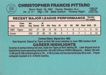 Chris Pittaro  baseball card collectible - Main Image 2