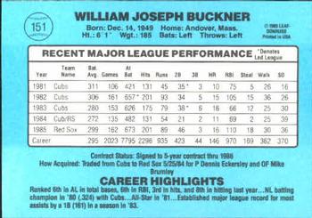 Bill Buckner  baseball card collectible - Main Image 2