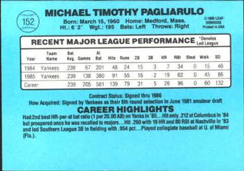 Mike Pagliarulo  baseball card collectible - Main Image 2