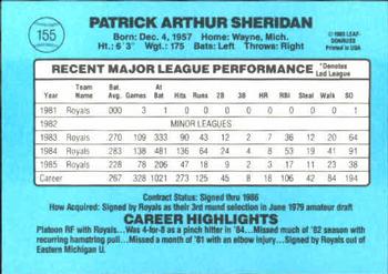 Pat Sheridan  baseball card collectible - Main Image 2