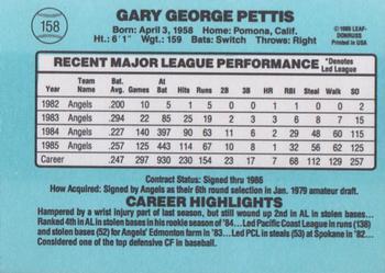 Gary Pettis  baseball card collectible - Main Image 2
