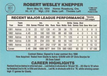 Bob Knepper  baseball card collectible - Main Image 2