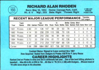 Rick Rhoden  baseball card collectible - Main Image 2