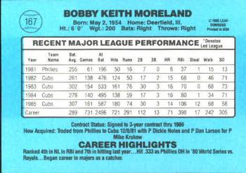 Keith Moreland  baseball card collectible - Main Image 2