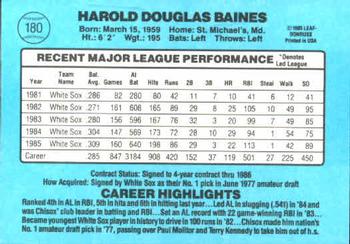Harold Baines  baseball card collectible - Main Image 2