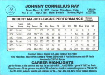 Johnny Ray  baseball card collectible - Main Image 2