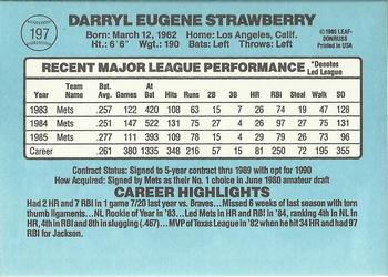 Darryl Strawberry  baseball card collectible - Main Image 2