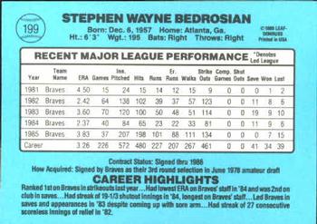 Steve Bedrosian  baseball card collectible - Main Image 2