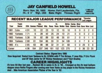 Jay Howell  baseball card collectible - Main Image 2