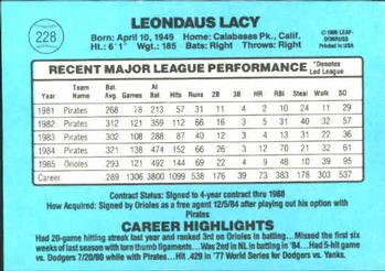 Lee Lacy  baseball card collectible - Main Image 2
