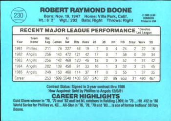 Bob Boone  baseball card collectible - Main Image 2