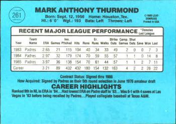 Mark Thurmond  baseball card collectible - Main Image 2