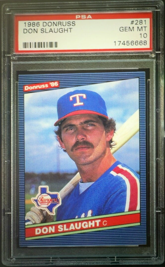 Don Slaught  baseball card collectible - Main Image 4