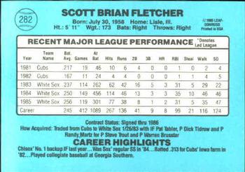Scott Fletcher  baseball card collectible - Main Image 2