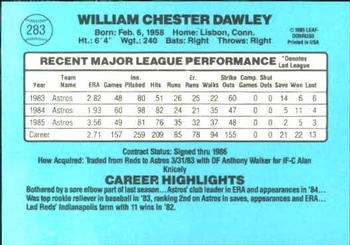 Bill Dawley  baseball card collectible - Main Image 2