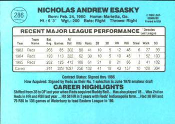 Nick Esasky  baseball card collectible - Main Image 2