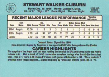 Stu Cliburn  baseball card collectible - Main Image 2