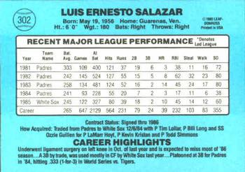 Luis Salazar  baseball card collectible - Main Image 2