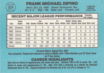 Frank DiPino  baseball card collectible - Main Image 2