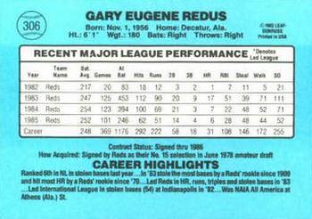 Gary Redus  baseball card collectible - Main Image 2