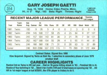 Gary Gaetti  baseball card collectible - Main Image 2