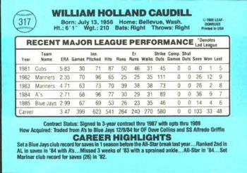Bill Caudill  baseball card collectible - Main Image 2