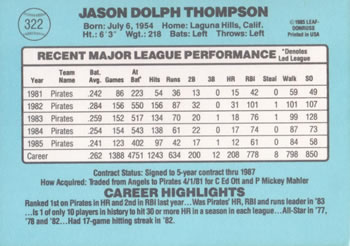 Jason Thompson  baseball card collectible - Main Image 2