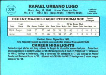 Urbano Lugo  baseball card collectible - Main Image 2