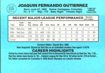 Jackie Gutierrez  baseball card collectible - Main Image 2