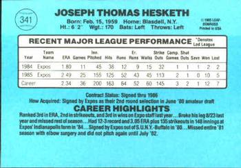 Joe Hesketh  baseball card collectible - Main Image 2