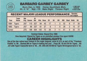 Barbaro Garbey  baseball card collectible - Main Image 2