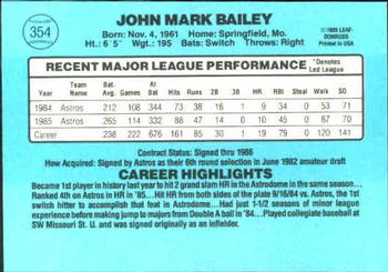 Mark Bailey  baseball card collectible - Main Image 2