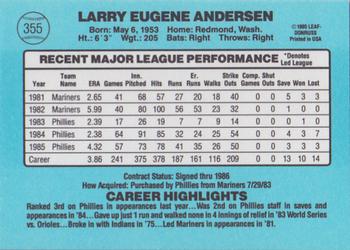 Larry Andersen  baseball card collectible - Main Image 2