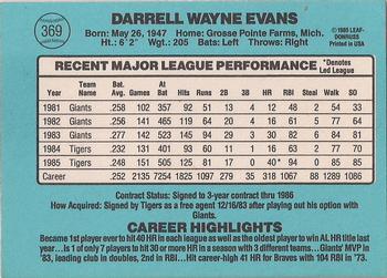 Darrell Evans  baseball card collectible - Main Image 2
