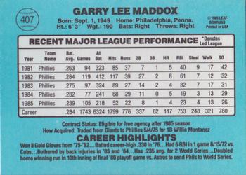 Garry Maddox  baseball card collectible - Main Image 2