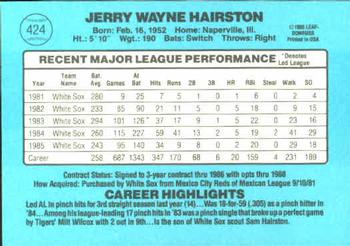 Jerry Hairston  baseball card collectible - Main Image 2