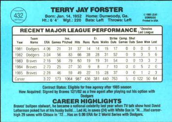 Terry Forster  baseball card collectible - Main Image 2