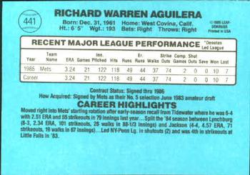 Rick Aguilera  baseball card collectible - Main Image 2