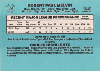 Bob Melvin  baseball card collectible - Main Image 2