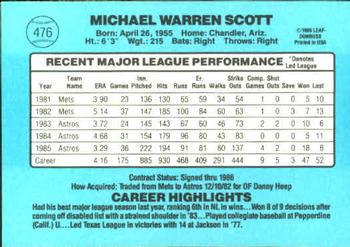 Mike Scott  baseball card collectible - Main Image 2