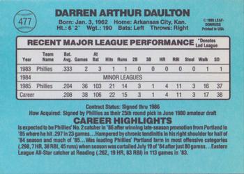 Darren Daulton  baseball card collectible - Main Image 2