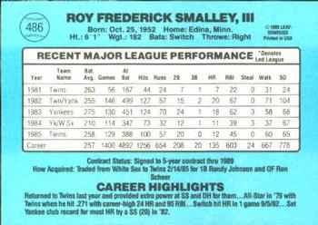 Roy Smalley  baseball card collectible - Main Image 2