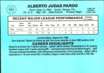 Al Pardo  baseball card collectible - Main Image 2