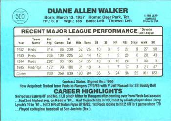 Duane Walker  baseball card collectible - Main Image 2