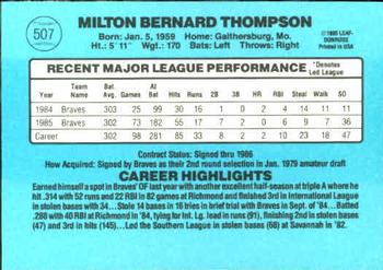 Milt Thompson  baseball card collectible - Main Image 2