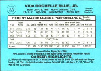 Vida Blue  baseball card collectible - Main Image 2