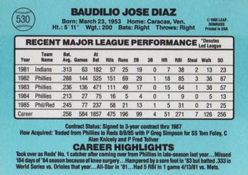 Bo Diaz  baseball card collectible - Main Image 2