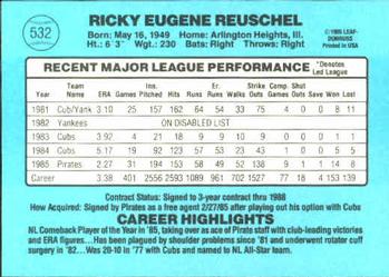 Rick Reuschel  baseball card collectible - Main Image 2
